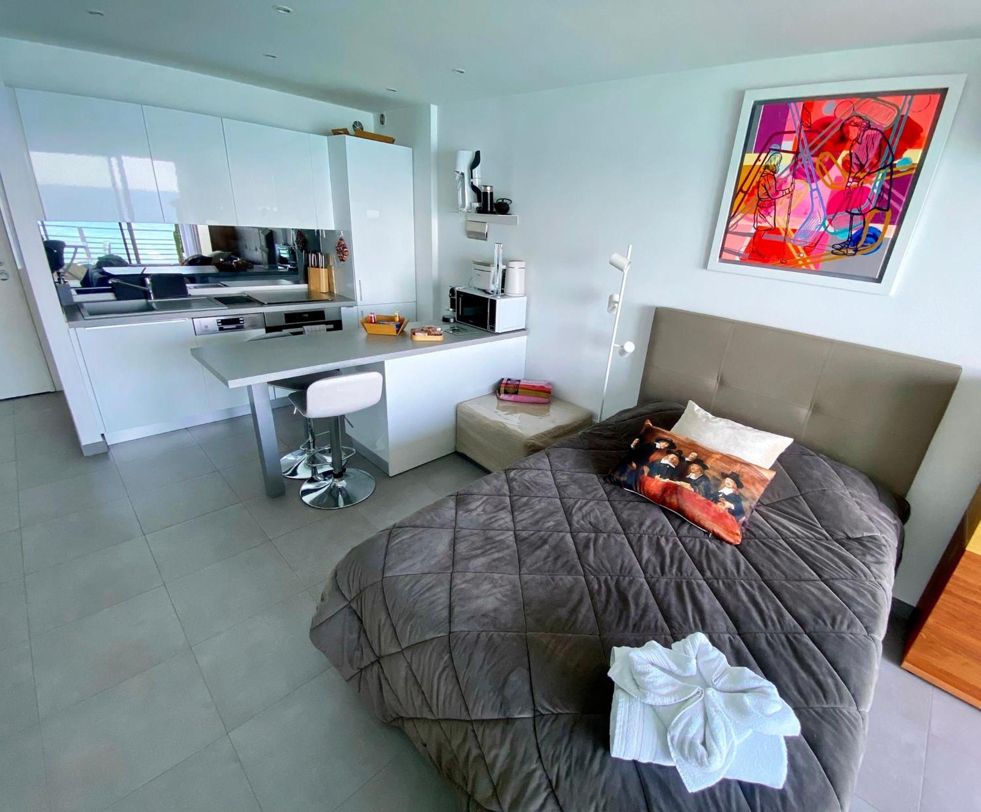 Appartement Sea View Studio, Huge Terrace On The 4Th Floor à Menton Extérieur photo
