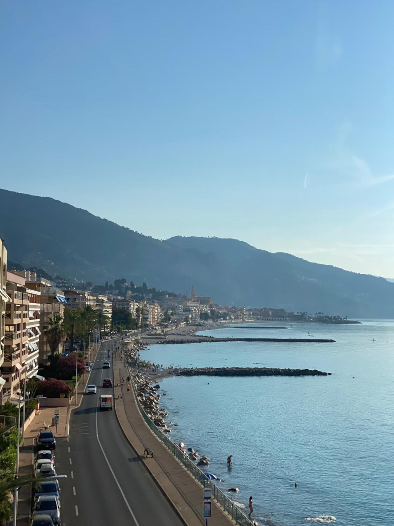 Appartement Sea View Studio, Huge Terrace On The 4Th Floor à Menton Extérieur photo